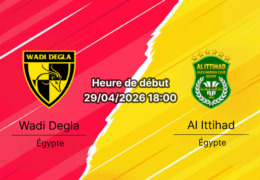 Pronostic Wadi Degla FC vs Al Ittihad Alexandria — Egyptian Premier League Relegation Group 2025-2026, journée 7, 29 avril 2026 — analyse complète par Koffi Mensah sur bookmakers-rdc.com