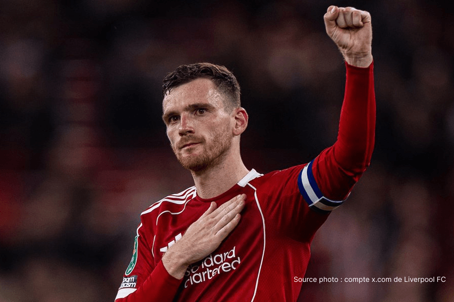 Andy Robertson Liverpool latéral gauche dernier match Anfield juin 2026