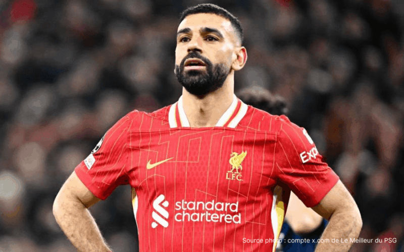 Mohamed Salah Liverpool maillot rouge Anfield annonce départ saison 2026