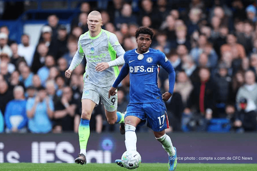 Andrey Santos milieu brésilien Chelsea Stamford Bridge Premier League avril 2026