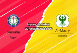 Pronostic Smouha SC vs Al-Masry SC Premier League Egypte 27 avril 2026 – analyse paris sportifs bookmakers-rdc RDC Congo