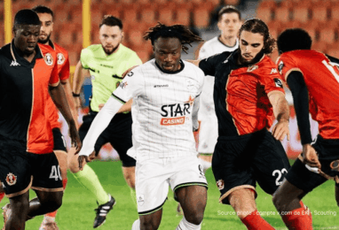 Abdoul Karim Traoré en maillot OH Louvain lors d'un match Jupiler Pro League 2026