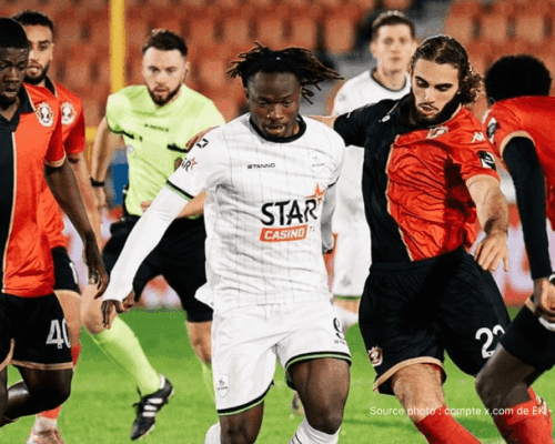 Abdoul Karim Traoré en maillot OH Louvain lors d'un match Jupiler Pro League 2026