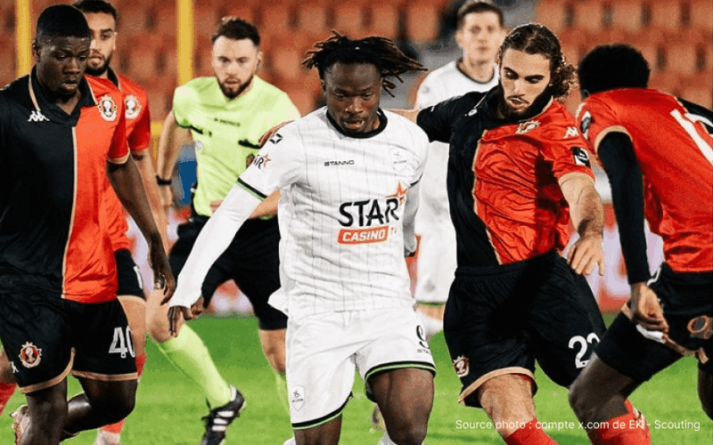 Abdoul Karim Traoré en maillot OH Louvain lors d'un match Jupiler Pro League 2026