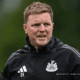 Eddie Howe entraîneur de Newcastle United en conférence de presse avril 2026