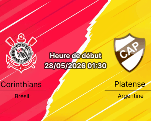 Pronostic Corinthians Platense – Neo Química Arena, Copa Libertadores Groupe E, 29 mai 2026