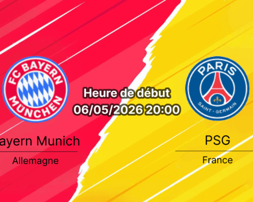 Pronostic Bayern Munich vs Paris Saint-Germain – demi-finale UEFA Champions League, Allianz Arena Munich, 6 mai 2026, analyse tactique et cotes