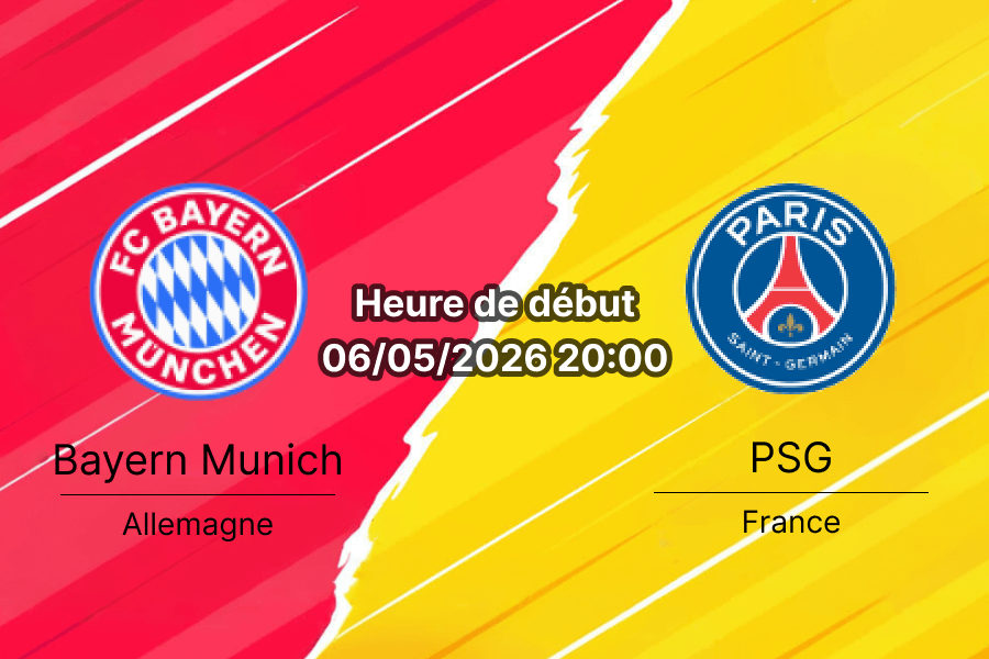 Pronostic Bayern Munich vs Paris Saint-Germain – demi-finale UEFA Champions League, Allianz Arena Munich, 6 mai 2026, analyse tactique et cotes