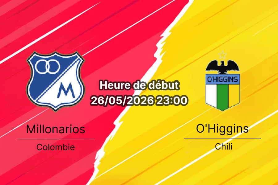 Pronostic Millonarios O'Higgins – Estadio Nemesio Camacho El Campín, Bogotá, Copa Sudamericana Groupe C, 26 mai 2026