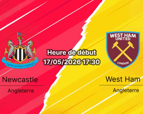 Pronostic Newcastle United West Ham — St. James' Park, Premier League, journée 37, 17 mai 2026
