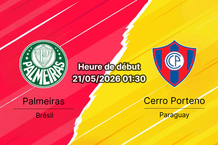 Pronostic Palmeiras Cerro Porteno – Nubank Parque São Paulo, Copa Libertadores Groupe F, 21 mai 2026
