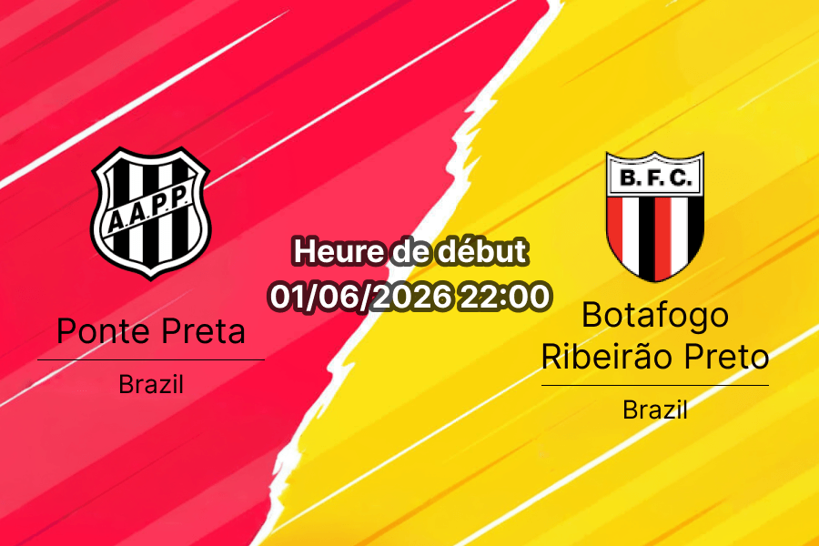 Pronostic Ponte Preta Botafogo Ribeirão Preto au Moisés Lucarelli Campinas, Série B brésilienne Round 11 1er juin 2026