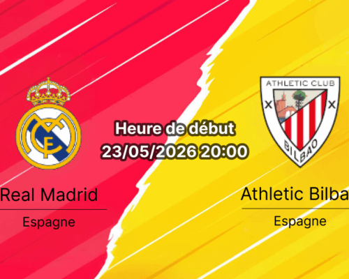 Pronostic Real Madrid Athletic Bilbao – Santiago Bernabéu, La Liga journée 38, 23 mai 2026