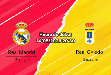 Pronostic Real Madrid Real Oviedo – Santiago Bernabéu, LaLiga EA Sports J36, 14 mai 2026