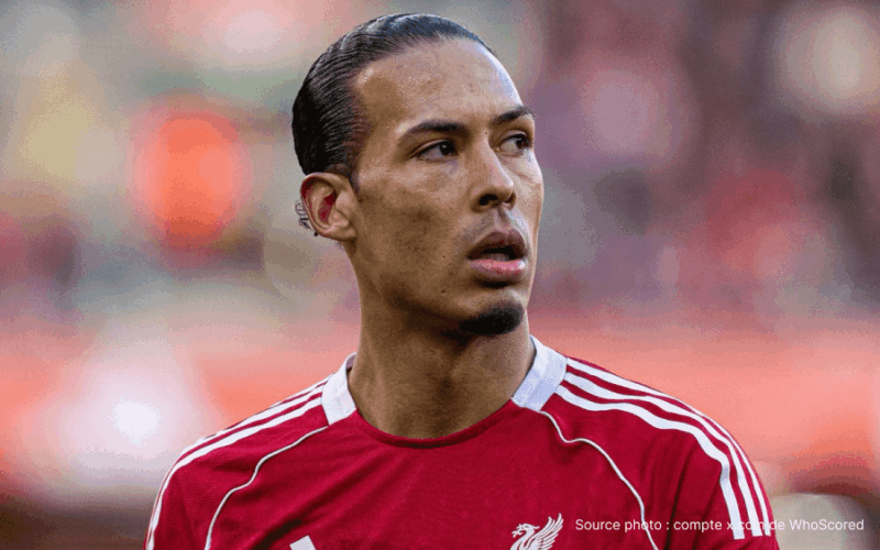 Virgil van Dijk capitaine Liverpool déçu après défaite Old Trafford mai 2026