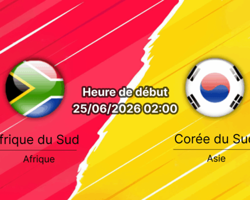Pronostic Afrique du Sud Corée du Sud — Estadio BBVA Monterrey, Coupe du Monde 2026 Groupe A, 25 juin 2026