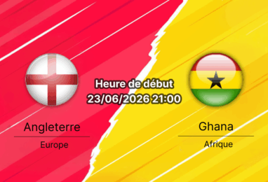 Pronostic Angleterre Ghana – Gillette Stadium Foxborough, Groupe L Coupe du Monde 2026, 23 juin 2026