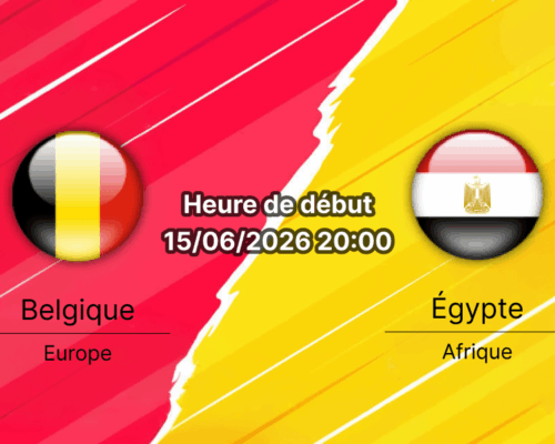 Pronostic Belgique Égypte – Lumen Field de Seattle (Seattle Stadium), Coupe du Monde 2026 Groupe G, lundi 15 juin 2026