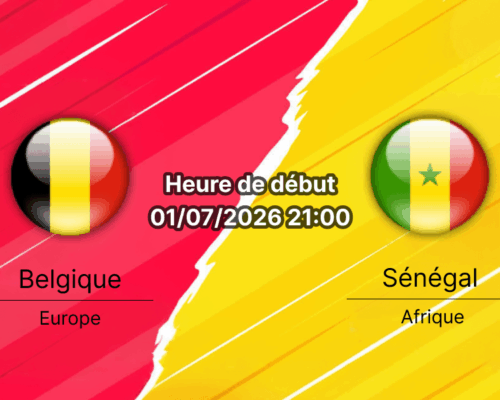 Pronostic Belgique Sénégal – seizième de finale Coupe du Monde 2026 au Lumen Field de Seattle le 1er juillet 2026