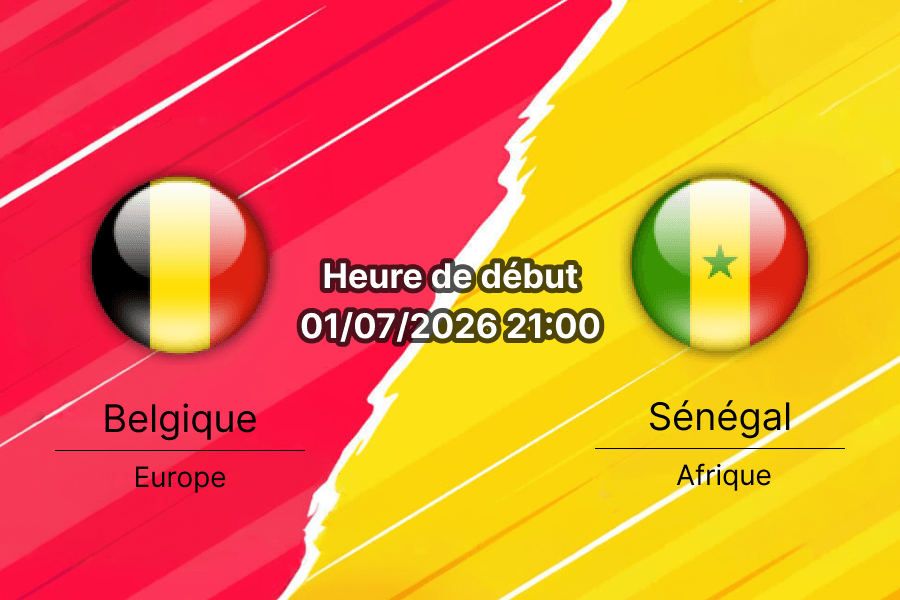 Pronostic Belgique Sénégal – seizième de finale Coupe du Monde 2026 au Lumen Field de Seattle le 1er juillet 2026