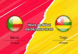 Pronostic Bénin Togo – Stade El Bachir Mohammedia, tournoi amical international 9 juin 2026