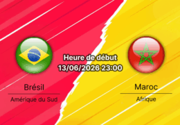 Pronostic Brésil Maroc – MetLife Stadium East Rutherford, Coupe du Monde FIFA 2026 Groupe C, 13 juin 2026