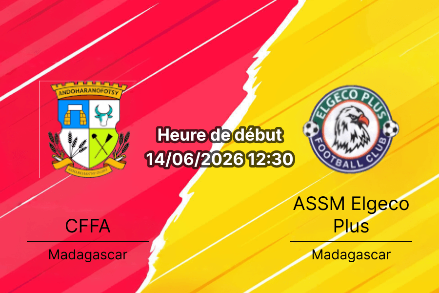 Pronostic CFFA Elgeco Plus – Stade Iavoloha Andoharanofotsy, demi-finale Pureplay Football League 14 juin 2026