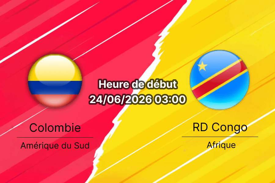 Pronostic Colombie RD Congo — Estadio Akron Zapopan, Coupe du Monde 2026 Groupe K, 24 juin 2026