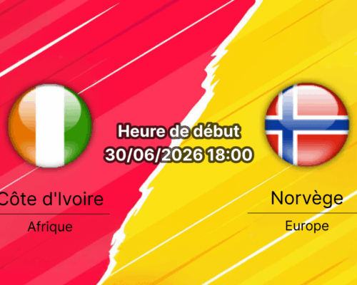 Pronostic Côte d'Ivoire Norvège – AT&T Stadium Arlington, 1/16e de finale Coupe du Monde 2026, 30 juin