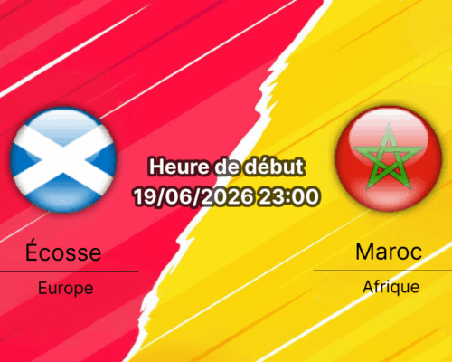 Pronostic Écosse Maroc au Gillette Stadium de Foxborough — Groupe C Coupe du Monde FIFA 2026, 19 juin