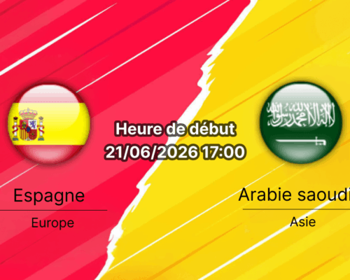 Pronostic Espagne Arabie saoudite – Mercedes-Benz Stadium Atlanta, Coupe du Monde 2026, Groupe H, 21 juin 2026