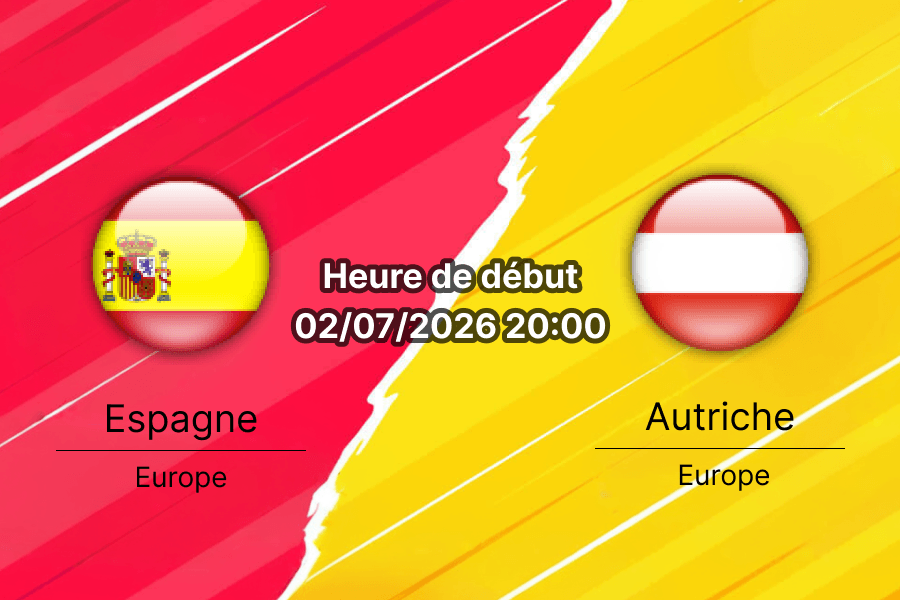 Pronostic Espagne Autriche – SoFi Stadium Inglewood, 16e de finale Coupe du Monde 2026, 2 juillet 2026