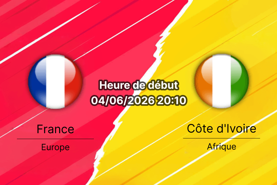 Pronostic France Côte d'Ivoire – Stade de la Beaujoire Nantes, amical préparation Coupe du Monde 2026, 4 juin