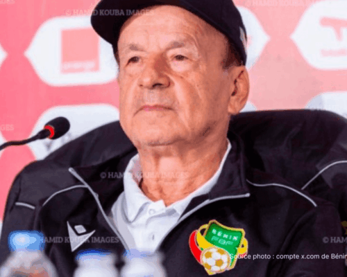 Gernot Rohr sélectionneur des Guépards du Bénin avant Bénin Niger 5 juin 2026 au Stade Père Jégo de Casablanca – fenêtre FIFA juin 2026