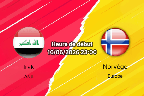 Pronostic Irak Norvège Mondial 2026 — Gillette Stadium Foxborough, Groupe I, 16 juin 2026, Haaland face aux Lions de Mésopotamie