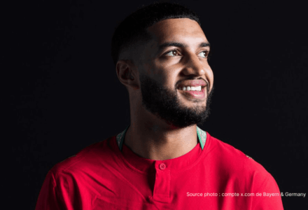 Ismael Saibari célèbre son lob lors de Maroc Brésil 1-1 le 14 juin 2026 au MetLife Stadium – Coupe du monde 2026 groupe C