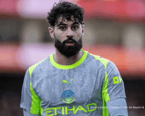 Joško Gvardiol sous le maillot de la Croatie lors du match amical contre la Slovénie à Varaždin le 7 juin 2026 — défenseur de Manchester City attendu pour une prolongation face à l'intérêt du Bayern Munich