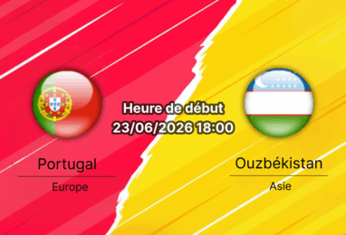 Pronostic Portugal Ouzbékistan — Houston Stadium Texas, Groupe K de la Coupe du Monde FIFA 2026, mardi 23 juin