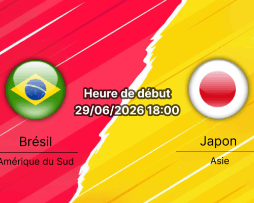 Pronostic Brésil Japon – NRG Stadium Houston, Coupe du Monde FIFA 2026, 29 juin, 1/32e de finale