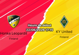 Pronostic Honka Leopardit KY United – Säterinniitty Espoo, Vitonen Finlande, 22 juin 2026