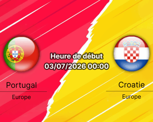 Pronostic Portugal Croatie – Toronto Stadium, 1/16e de finale Coupe du Monde 2026, Ronaldo et Modric, 3 juillet