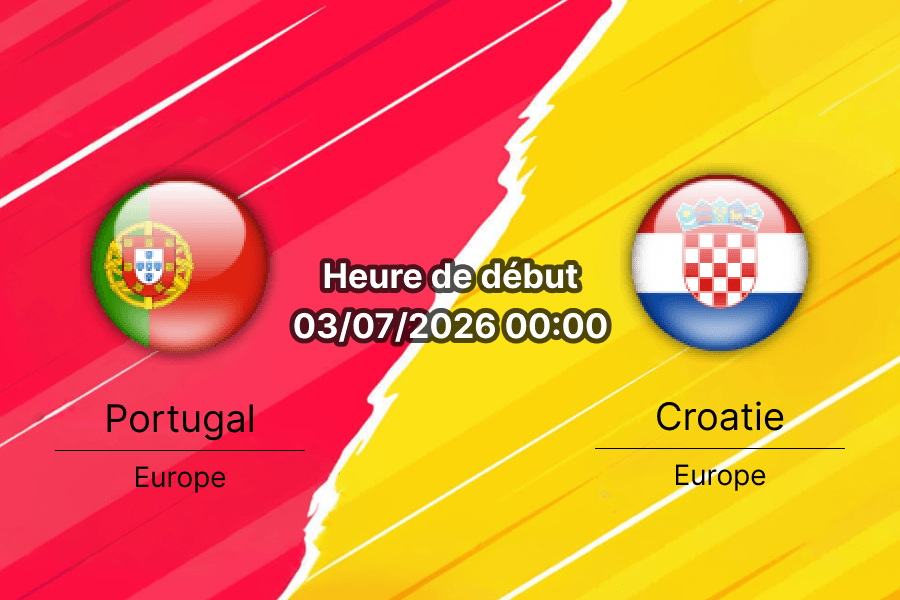 Pronostic Portugal Croatie – Toronto Stadium, 1/16e de finale Coupe du Monde 2026, Ronaldo et Modric, 3 juillet