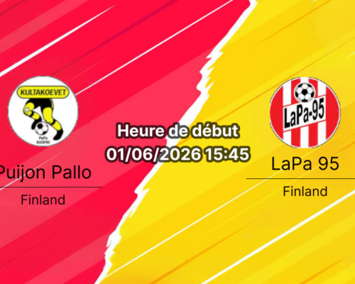 Pronostic Puijon Pallo LaPa 95 – Itkonniemi Kuopio, Vitonen Finlande, 22 juin 2026
