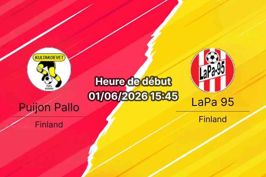 Pronostic Puijon Pallo LaPa 95 – Itkonniemi Kuopio, Vitonen Finlande, 22 juin 2026