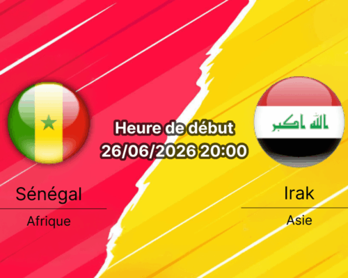 Pronostic Sénégal Irak — BMO Field Toronto, Groupe I de la Coupe du Monde FIFA 2026, journée 3 du 26 juin 2026
