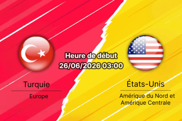 Pronostic Turquie États-Unis — SoFi Stadium Inglewood Los Angeles, Coupe du Monde 2026 Groupe D, 26 juin 2026