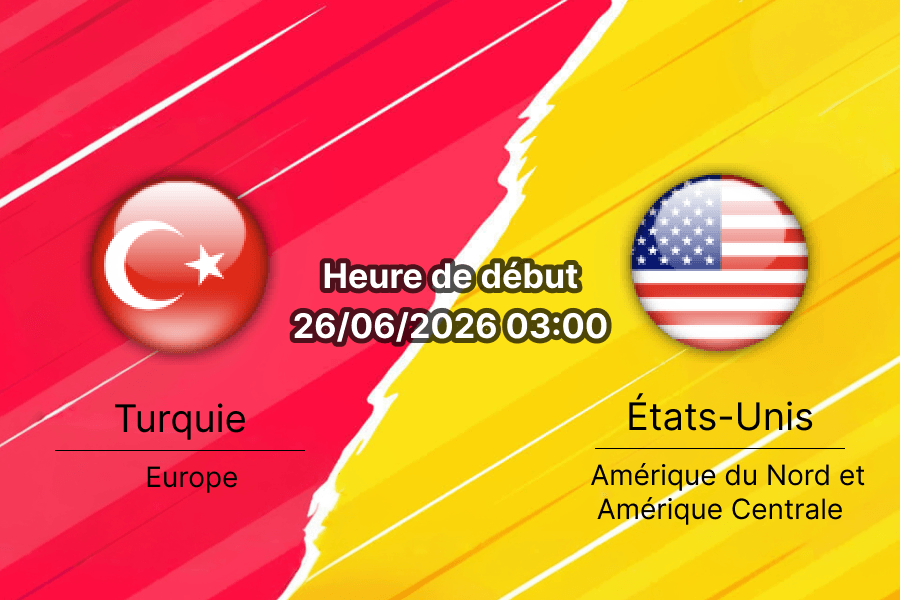 Pronostic Turquie États-Unis — SoFi Stadium Inglewood Los Angeles, Coupe du Monde 2026 Groupe D, 26 juin 2026