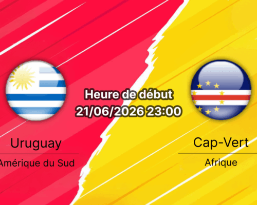 Pronostic Uruguay Cap-Vert – Hard Rock Stadium Miami Gardens, Groupe H Coupe du Monde FIFA 2026, 21 juin