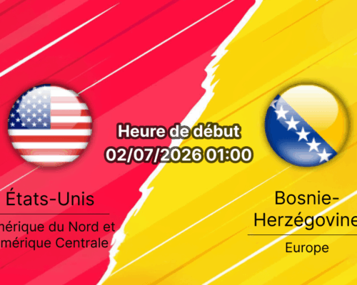 Pronostic États-Unis Bosnie-Herzégovine – Levi's Stadium Santa Clara, 32e de finale Coupe du Monde 2026, 2 juillet