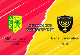 Pronostic AEK Larnaca Beitar Jerusalem – AEK Arena Larnaca Chypre, Ligue Conférence UEFA 2026-27 2ème tour de qualification 1ère manche 23 juillet 2026